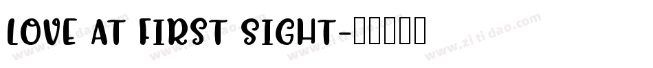 Love At First Sight字体转换